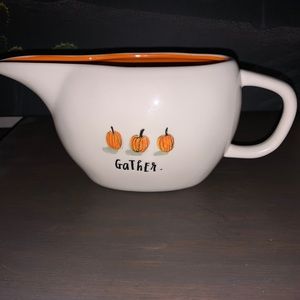 Rae Dunn gravy boat  (orange interior)